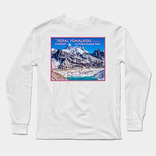 Gokyo Lakes and Everest Long Sleeve T-Shirt